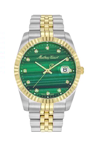 Orologio al quarzo in acciaio - Argentato e dorato