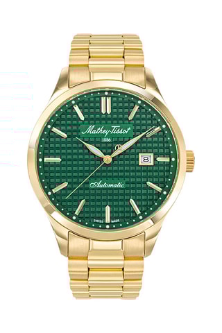 Montre automatique en acier - Doré et vert