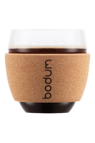 2 copos com manga de vidro borossilicato e silicone Pavina - 350 ml