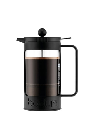 Cafeteira de pistão  Bean em aço inoxidável e vidro borossilicato 
1 l