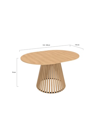Mesa de comedor extensible Camélia - 110/150 x 75 x 110 cm