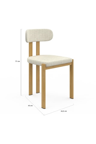 4 sillas Elsa - 77 x 44,5 x 43 cm