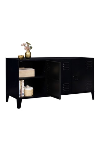 Mueble de TV de 3 puertas Storen - Negro