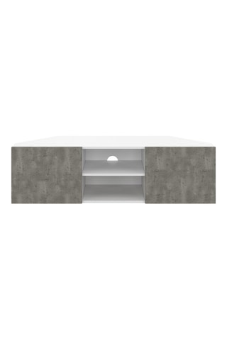 Mueble de TV con LED y 2 puertas Kléa - 110 x 32 x 31 cm