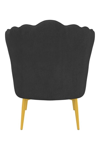 Sillón Arielle - Gris y dorado