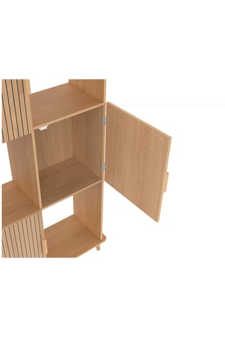 Estantería Faustine de 3 puertas - 80 x 30 x 143 cm 