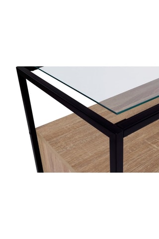 Cómoda Siena - Imitación madera y negro