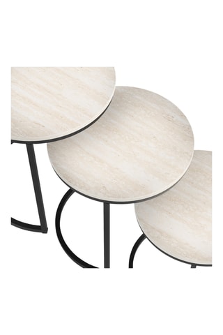 3 mesas encajables Memphis - 45 x 45 cm / 40 x 40 cm / 35 x 35 cm