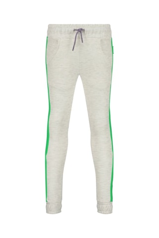 Pantalon de survêtement - Ecru chiné et violet