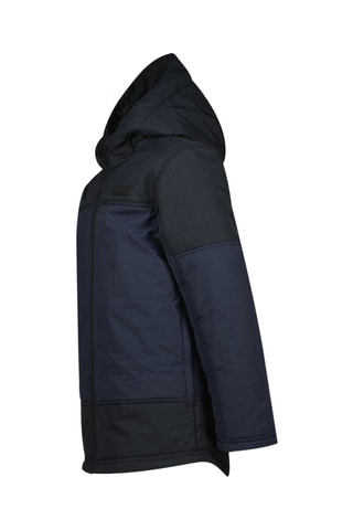 Parka à capuche - Noir et bleu marine