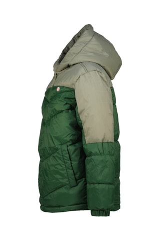 Doudoune à capuche Tuna - Vert et gris