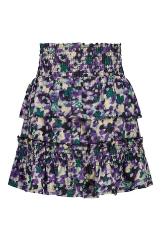 Jupe volantée Qanine - Violet