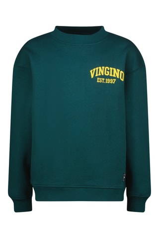 Sweat Icon-crew - Vert émeraude et jaune