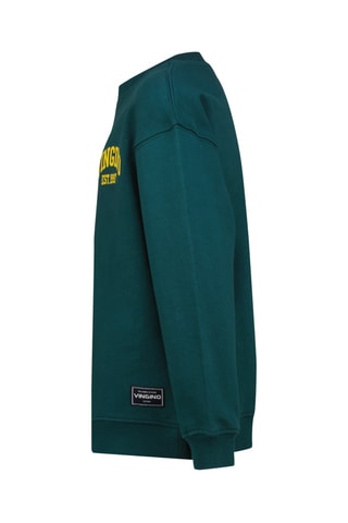 Sweat Icon-crew - Vert émeraude et jaune