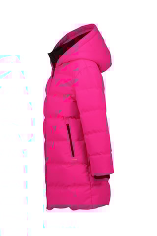 Doudoune longue à capuche 2-en-1 Tanja - Fuchsia et noir