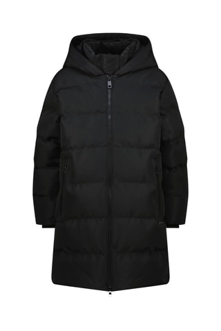 Doudoune longue à capuche 2-en-1 Tanja - Noir