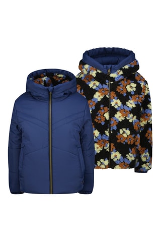 Veste réversible à capuche Tara - Bleu marine et noir