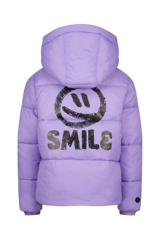 Doudoune à capuche Tinza - Violet et jaune