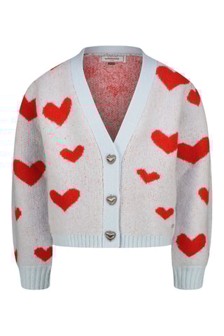 Gilet Manon - Ciel et rouge