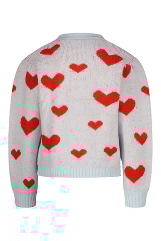 Gilet Manon - Ciel et rouge