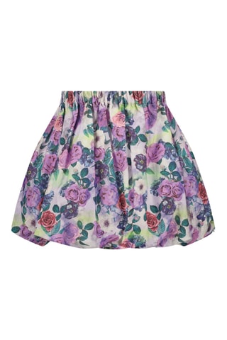 Jupe boule Qatrien - Violet et blanc