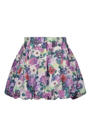 Jupe boule Qatrien - Violet et blanc