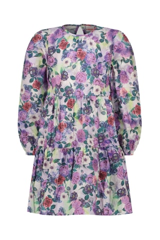 Robe trapèze Padelle - Violet et blanc