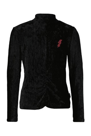 Pull en velours Jenika- Noir