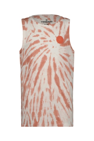 Débardeur tie and dye Gity - Rouge et blanc