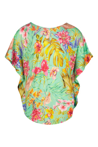 T-shirt Imela - Turquoise et jaune