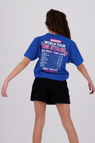 T-shirt Safia - Bleu cobalt