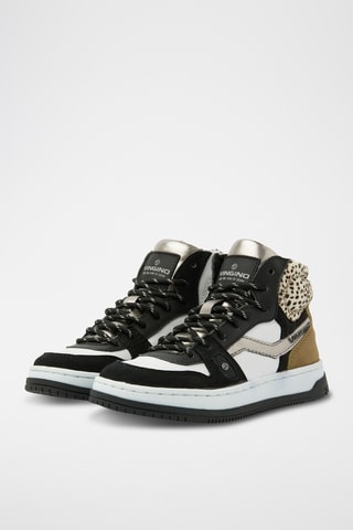 Baskets montantes Maxime - Gris foncé et noir