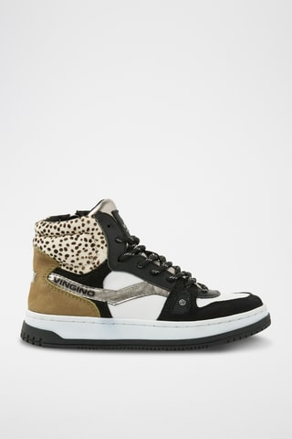 Baskets montantes Maxime - Gris foncé et noir