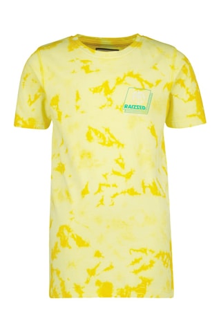 T-shirt tie and dye Shields - Jaune