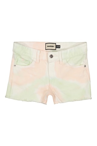 Short en jean tie and dye Louisiana - Rose et vert clair