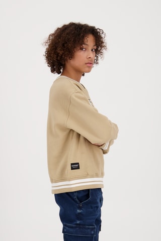 Sweat Austin - Beige et blanc