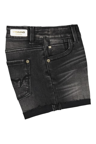 Short en jean Diona - Noir