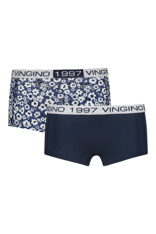 2 boxers G-so22 - Bleu foncé et blanc