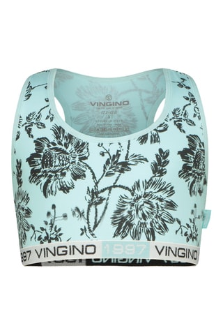 Brassière et short Flower - Turquoise