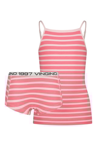 Débardeur et short Stripe Singlet - Rose