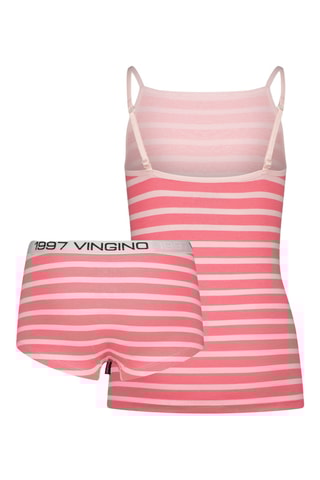 Débardeur et short Stripe Singlet - Rose