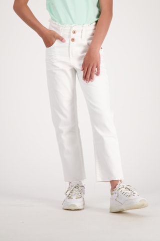 Jean Candy Ruffle - Blanc