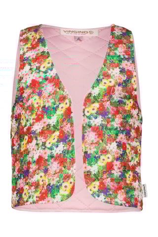 Veste sans manches Tambery - Vert et rose