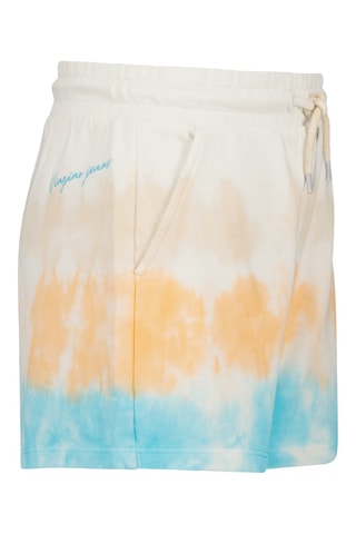 Short tie and dye Rimke - Blanc et orange
