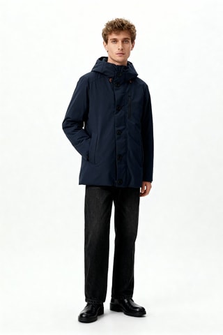Parka con cappuccio - Navy