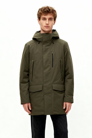 Parka con cappuccio - Kaki
