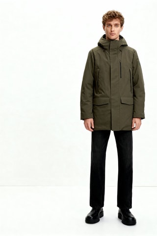 Parka con cappuccio - Kaki