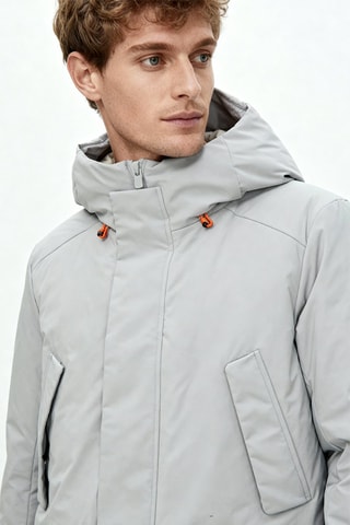Parka con cappuccio - Grigio chiaro