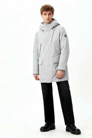 Parka con cappuccio - Grigio chiaro