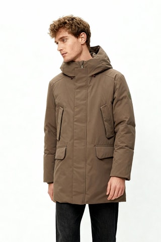 Parka con cappuccio - Kaki
